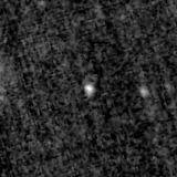 F090W image, 3.2 arcsec across, north up