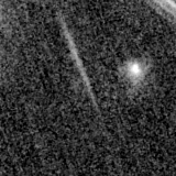 F150W image, 3.2 arcsec across, north up