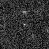 F150W image, 3.2 arcsec across, north up