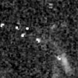 F444W image, 3.2 arcsec across, north up
