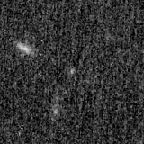 F115W image, 3.2 arcsec across, north up