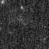 F150W image, 3.2 arcsec across, north up
