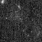 F200W image, 3.2 arcsec across, north up
