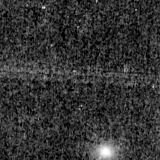 F150W image, 3.2 arcsec across, north up