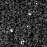 F277W image, 3.2 arcsec across, north up