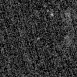 F150W image, 3.2 arcsec across, north up