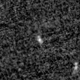 F150W image, 3.2 arcsec across, north up