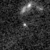 F090W image, 3.2 arcsec across, north up
