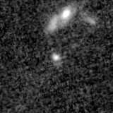 F115W image, 3.2 arcsec across, north up