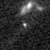 F150W image, 3.2 arcsec across, north up