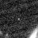 F150W image, 3.2 arcsec across, north up