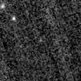 F150W image, 3.2 arcsec across, north up