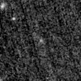 F200W image, 3.2 arcsec across, north up