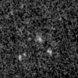 F115W image, 3.2 arcsec across, north up