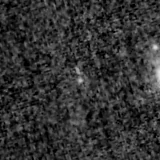 F150W image, 3.2 arcsec across, north up