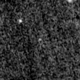 F200W image, 3.2 arcsec across, north up