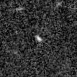 F115W image, 3.2 arcsec across, north up