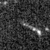 F150W image, 3.2 arcsec across, north up