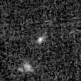 F150W image, 3.2 arcsec across, north up