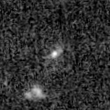 F200W image, 3.2 arcsec across, north up