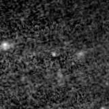 F150W image, 3.2 arcsec across, north up