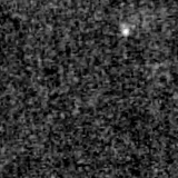 F090W image, 3.2 arcsec across, north up