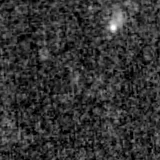 F150W image, 3.2 arcsec across, north up