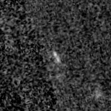 F115W image, 3.2 arcsec across, north up