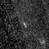 F150W image, 3.2 arcsec across, north up