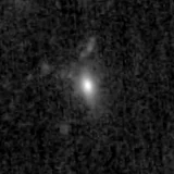 F150W image, 3.2 arcsec across, north up