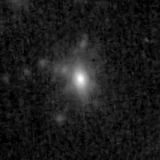 F200W image, 3.2 arcsec across, north up
