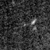 F200W image, 3.2 arcsec across, north up