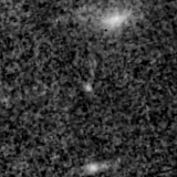 F115W image, 3.2 arcsec across, north up