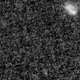 F090W image, 3.2 arcsec across, north up