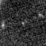 F090W image, 3.2 arcsec across, north up