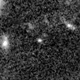 F150W image, 3.2 arcsec across, north up