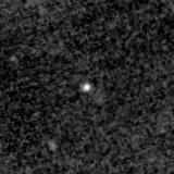 F150W image, 3.2 arcsec across, north up