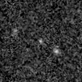 F200W image, 3.2 arcsec across, north up