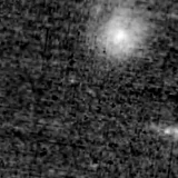 F090W image, 3.2 arcsec across, north up