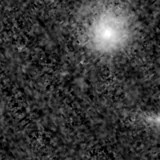 F115W image, 3.2 arcsec across, north up