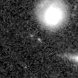 F200W image, 3.2 arcsec across, north up