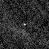 F150W image, 3.2 arcsec across, north up