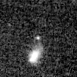 F200W image, 3.2 arcsec across, north up