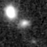 F277W image, 3.2 arcsec across, north up