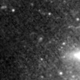 F150W image, 3.2 arcsec across, north up