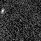 F115W image, 3.2 arcsec across, north up