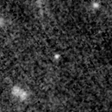 F200W image, 3.2 arcsec across, north up