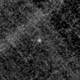 F150W image, 3.2 arcsec across, north up