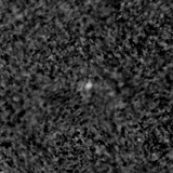 F200W image, 3.2 arcsec across, north up