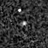 F444W image, 3.2 arcsec across, north up